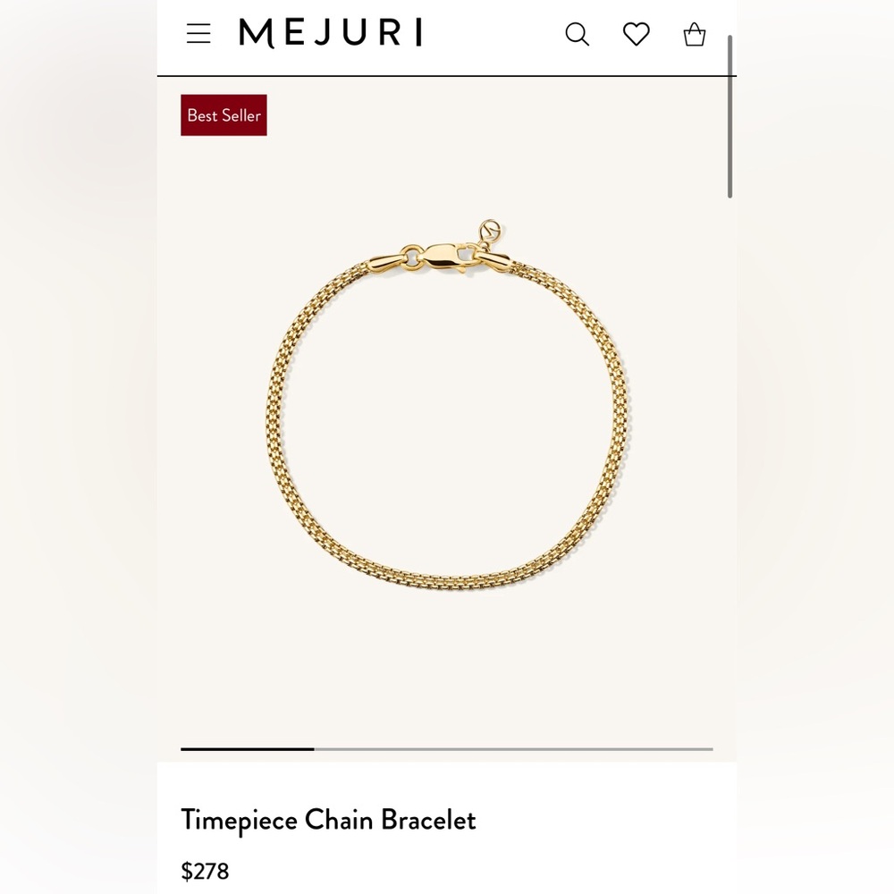 Mejuri 14k Timepiece Bracelet